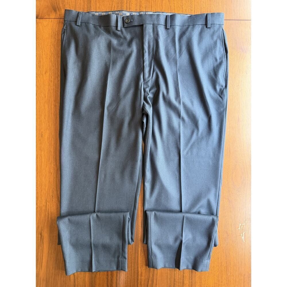 Lauren Ralph Lauren Men's Navy Blue Flat Front Dress Pants - Size 42x32